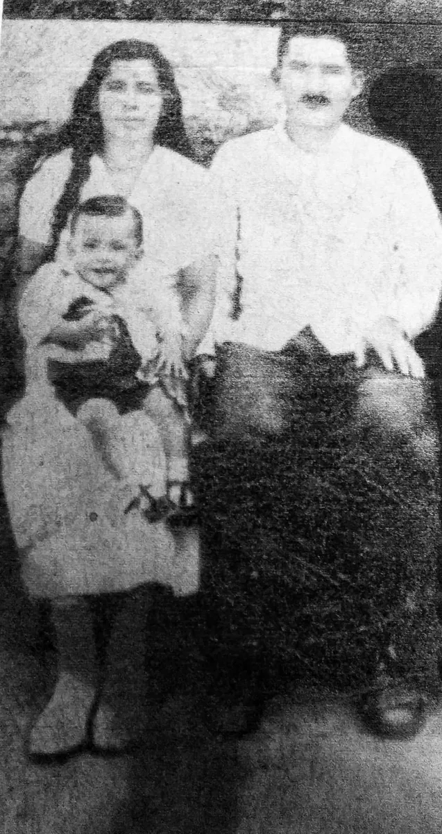 Archival family photograph of Doña Elvia’s late husband’s parents
